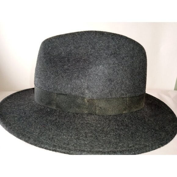 SCALA Classics FEDORA Men Large Grey Made in USA 100% WOOL Hats - Picture 4 of 4